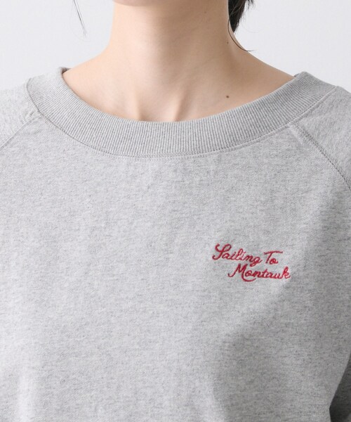 Dessin（デッサン）の「【洗える】ミニ裏毛刺繍ロゴプルオーバー（Tシャツ/カットソー・レディース・ライトグレー/ホワイト系/ナチュラル・03/02/01）」の7枚目の写真