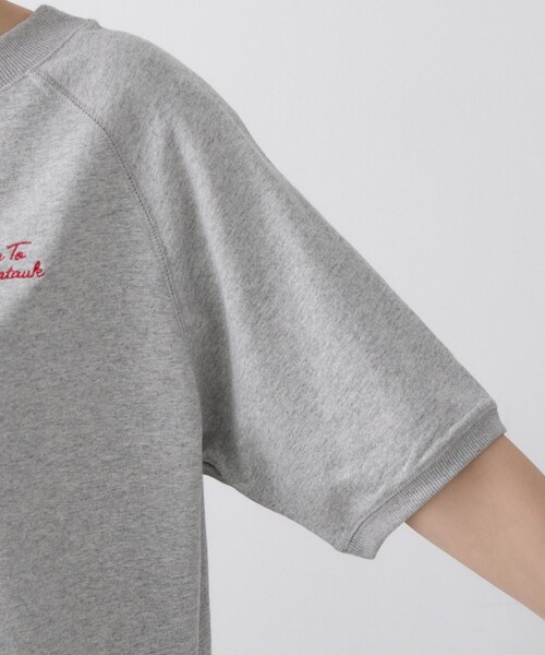 Dessin（デッサン）の「【洗える】ミニ裏毛刺繍ロゴプルオーバー（Tシャツ/カットソー・レディース・ライトグレー/ホワイト系/ナチュラル・03/02/01）」の8枚目の写真