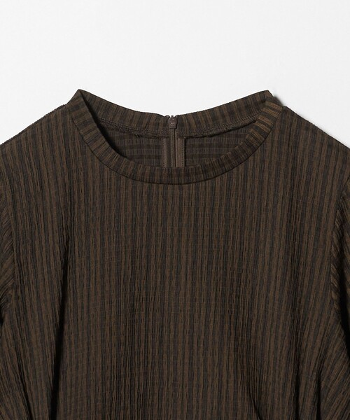 BEAUTY&YOUTH UNITED ARROWS（ビューティーアンドユースユナイテッドアローズ）の「サイドホール ショートスリーブ ワンピース（ワンピース・レディース・ブラック/ブラウン系/ダークブラウン・M/S）」の6枚目の写真