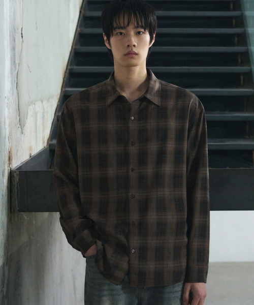 DRAW FIT（ドローフィット）の「ダスクアンバーチェックシャツ [ブラウン]（シャツ/ブラウス・メンズ・その他・M/L/XL）」の3枚目の写真