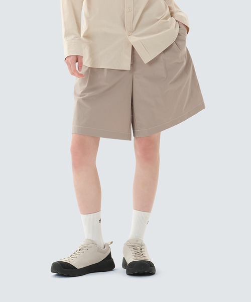 Snow Peak（スノーピーク）の「Snow Peak / Clend Women's Bermuda Pants レディース バミューダパンツ 海外限定（その他パンツ・レディース・ベージュ/ダークネイビー・L/S）」の2枚目の写真