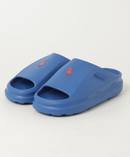 POLO RALPH LAUREN(ポロ ラルフ ローレン)の「ポロ ラルフ ローレン SABER SLIDE サーベル スライド サンダル(サンダル・メンズ・ブラック/ブルー・90/100/80)」の4枚目の写真