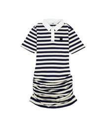 MSGM KIDS（エムエスジーエムキッズ）の「MSGM KIDS マリンストライプ ポロワンピース（ワンピース）」