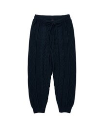 AJOBYAJO（アジョバイアジョ）の「Twisted Cable Knit Pants [NAVY]（スウェットパンツ）」