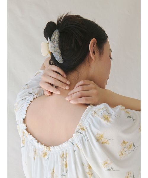 セール】バイカラーヘアクリップ（その他ルームウェア）｜gelato pique