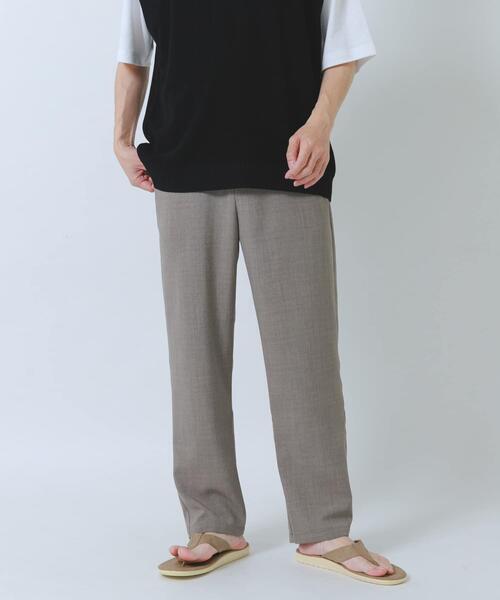 ITEMS URBANRESEARCH(アイテムズ アーバンリサーチ)の「『接触冷感/吸水速乾/イージーケア/UVカット』クイックドライリネンタッチイージーパンツ(その他パンツ・メンズ・ベージュ/チャコールグレー/ブラック/オリーブ・MEDIUM/LARGE)」の21枚目の写真