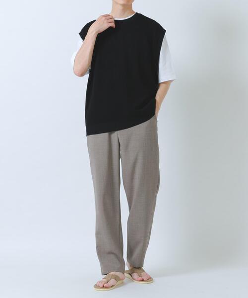 ITEMS URBANRESEARCH(アイテムズ アーバンリサーチ)の「『接触冷感/吸水速乾/イージーケア/UVカット』クイックドライリネンタッチイージーパンツ(その他パンツ・メンズ・ベージュ/チャコールグレー/ブラック/オリーブ・MEDIUM/LARGE)」の20枚目の写真