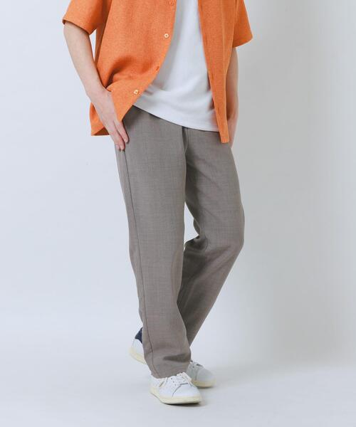 ITEMS URBANRESEARCH(アイテムズ アーバンリサーチ)の「『接触冷感/吸水速乾/イージーケア/UVカット』クイックドライリネンタッチイージーパンツ(その他パンツ・メンズ・ベージュ/チャコールグレー/ブラック/オリーブ・MEDIUM/LARGE)」の17枚目の写真