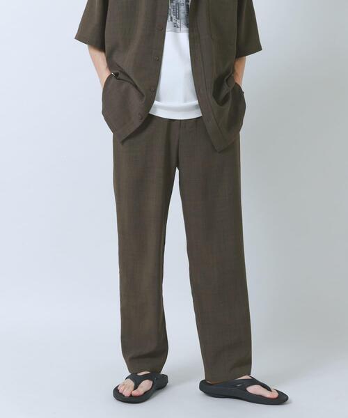 ITEMS URBANRESEARCH(アイテムズ アーバンリサーチ)の「『接触冷感/吸水速乾/イージーケア/UVカット』クイックドライリネンタッチイージーパンツ(その他パンツ・メンズ・ベージュ/チャコールグレー/ブラック/オリーブ・MEDIUM/LARGE)」の13枚目の写真