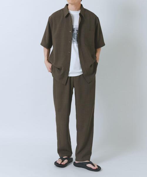 ITEMS URBANRESEARCH(アイテムズ アーバンリサーチ)の「『接触冷感/吸水速乾/イージーケア/UVカット』クイックドライリネンタッチイージーパンツ(その他パンツ・メンズ・ベージュ/チャコールグレー/ブラック/オリーブ・MEDIUM/LARGE)」の9枚目の写真