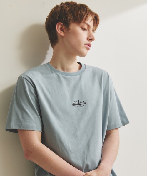 ABAHOUSE GRAY(アバハウスグレイ)の「【CITY PRINT】半袖Tシャツ(Tシャツ/カットソー・メンズ・ブルー/チャコールグレー/ホワイト/イエロー/ネイビー・46/48)」の14枚目の写真