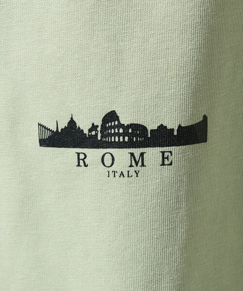 ABAHOUSE GRAY(アバハウスグレイ)の「【CITY PRINT】半袖Tシャツ(Tシャツ/カットソー・メンズ・ブルー/チャコールグレー/ホワイト/イエロー/ネイビー・46/48)」の18枚目の写真
