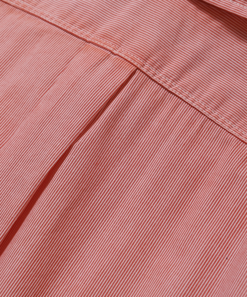 ease（イーズ）の「ウォッシュドボタンダウンストライプシャツ_レッド（シャツ/ブラウス・メンズ・その他・MEDIUM/LARGE）」の6枚目の写真