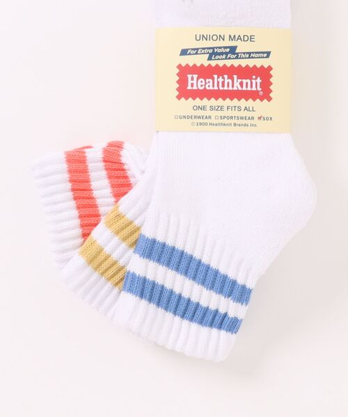 Healthknit（ヘルスニット）の「HealthKnit ｼﾝｶｰ2本ﾗｲﾝｿｯｸｽ 191-3741（ソックス/靴下・メンズ・その他・FREE）」の2枚目の写真
