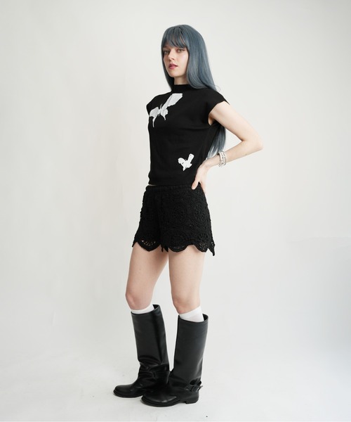 IMARI(イマリ)の「【 IMARI / イマリ 】 かぎ編み ボヘミアン ショートパンツ(その他パンツ・レディース・ホワイト/ブラック・FREE)」の21枚目の写真