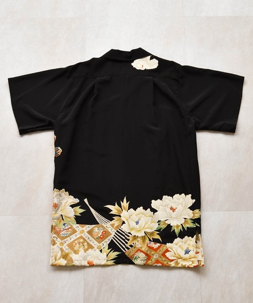 utatane(ウタタネ)の「着物リメイク maison utatane シャツ/ブラウス 扇影の華(シャツ/ブラウス・レディース・ブラック・FREE)」の19枚目の写真
