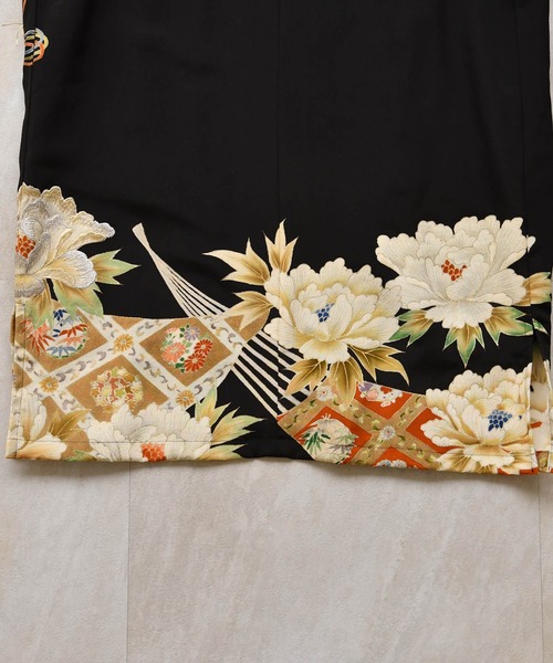 utatane(ウタタネ)の「着物リメイク maison utatane シャツ/ブラウス 扇影の華(シャツ/ブラウス・レディース・ブラック・FREE)」の20枚目の写真