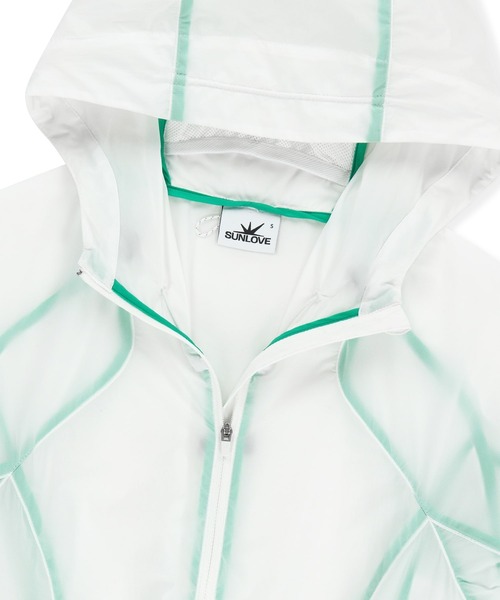 SUNLOVE（サンラブ）の「PERTEX Nimbus Light Jacket（マウンテンパーカー・レディース・ライム/ホワイト/チャコール/グレー・S/M/L/XL）」の6枚目の写真
