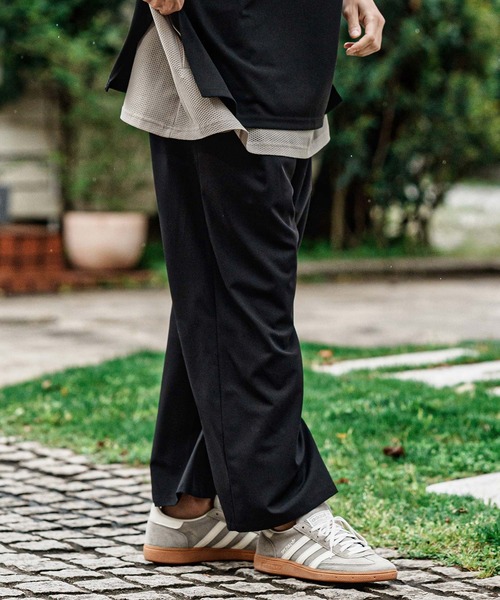 CAMBIO(カンビオ)の「mp15001- 2 way Stretch Mini Ripstop Wide Straight Pants ワイドストレートパンツ(S69526cmb)(その他パンツ・メンズ・ブラック/ライトグレー・L/M/S)」の10枚目の写真