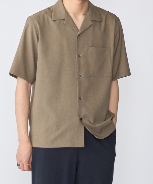 SHIPS: 〈MADE IN JAPAN〉Reflax(R) 5スリーブ オープンカラー シャツ