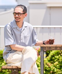 RAINMAKER/レインメーカー】OPEN COLLAR S/S SHIRT/オープンカラー