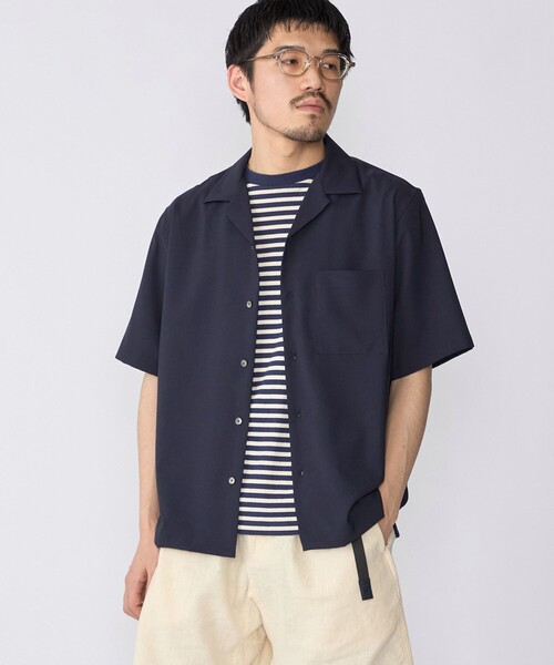 SHIPS(シップス)の「SHIPS: 〈MADE IN JAPAN〉Reflax(R) 5スリーブ オープンカラー シャツ(シャツ/ブラウス・メンズ・ベージュ/ライトブルー/ライトブラウン/ネイビー・SMALL/X-LARGE/LARGE/MEDIUM)」の12枚目の写真
