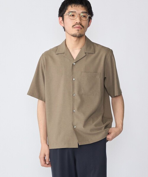 SHIPS(シップス)の「SHIPS: 〈MADE IN JAPAN〉Reflax(R) 5スリーブ オープンカラー シャツ(シャツ/ブラウス・メンズ・ベージュ/ライトブルー/ライトブラウン/ネイビー・SMALL/X-LARGE/LARGE/MEDIUM)」の13枚目の写真