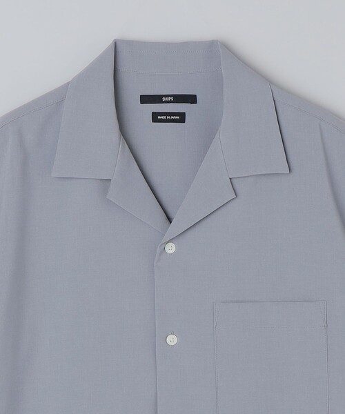 SHIPS(シップス)の「SHIPS: 〈MADE IN JAPAN〉Reflax(R) 5スリーブ オープンカラー シャツ(シャツ/ブラウス・メンズ・ベージュ/ライトブルー/ライトブラウン/ネイビー・SMALL/X-LARGE/LARGE/MEDIUM)」の16枚目の写真