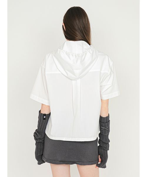 SORIN(ソリン )の「Half Sleeves Hoodie Shirt/ハーフスリーブ フーディーシャツ(シャツ/ブラウス・レディース・ブルー/ホワイト/チェック・38)」の14枚目の写真