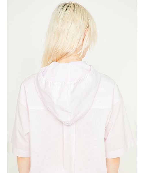 SORIN(ソリン )の「Half Sleeves Hoodie Shirt/ハーフスリーブ フーディーシャツ(シャツ/ブラウス・レディース・ブルー/ホワイト/チェック・38)」の22枚目の写真