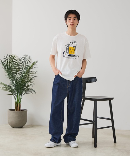 Blue Standard (ブルースタンダード)の「【BLUE STANDARD/ブルースタンダード】【涼しい スラブ天竺】 アニマルプリントTシャツ 綿100% 凹凸素材 ペンギン ゆるかわ 凹凸素材 部屋着 ワンマイル キャンプ(Tシャツ/カットソー・メンズ・その他/その他1/その他2/その他3・MEDIUM/LARGE/X-LARGE)」の8枚目の写真