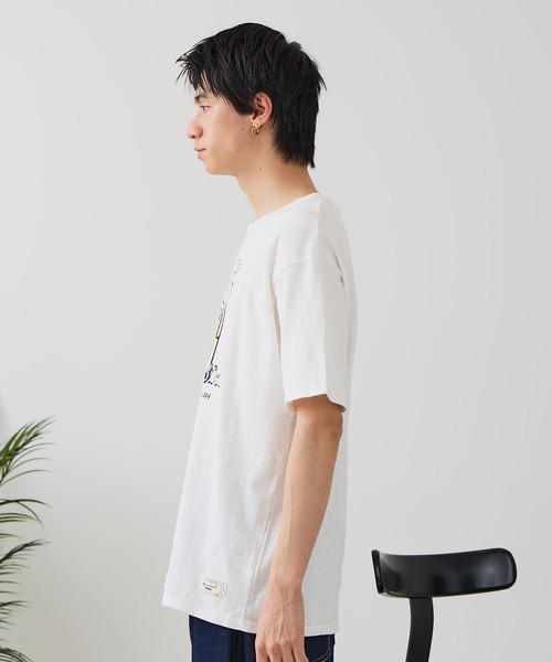Blue Standard (ブルースタンダード)の「【BLUE STANDARD/ブルースタンダード】【涼しい スラブ天竺】 アニマルプリントTシャツ 綿100% 凹凸素材 ペンギン ゆるかわ 凹凸素材 部屋着 ワンマイル キャンプ(Tシャツ/カットソー・メンズ・その他/その他1/その他2/その他3・MEDIUM/LARGE/X-LARGE)」の13枚目の写真