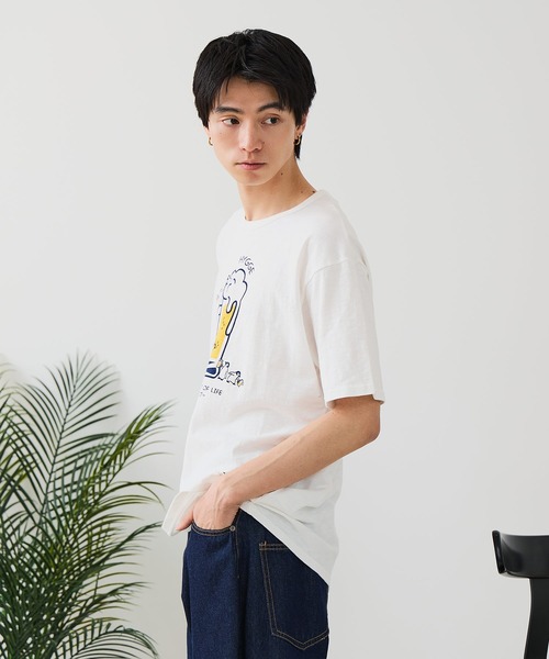 Blue Standard (ブルースタンダード)の「【BLUE STANDARD/ブルースタンダード】【涼しい スラブ天竺】 アニマルプリントTシャツ 綿100% 凹凸素材 ペンギン ゆるかわ 凹凸素材 部屋着 ワンマイル キャンプ(Tシャツ/カットソー・メンズ・その他/その他1/その他2/その他3・MEDIUM/LARGE/X-LARGE)」の14枚目の写真