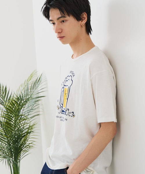 Blue Standard (ブルースタンダード)の「【BLUE STANDARD/ブルースタンダード】【涼しい スラブ天竺】 アニマルプリントTシャツ 綿100% 凹凸素材 ペンギン ゆるかわ 凹凸素材 部屋着 ワンマイル キャンプ(Tシャツ/カットソー・メンズ・その他/その他1/その他2/その他3・MEDIUM/LARGE/X-LARGE)」の17枚目の写真