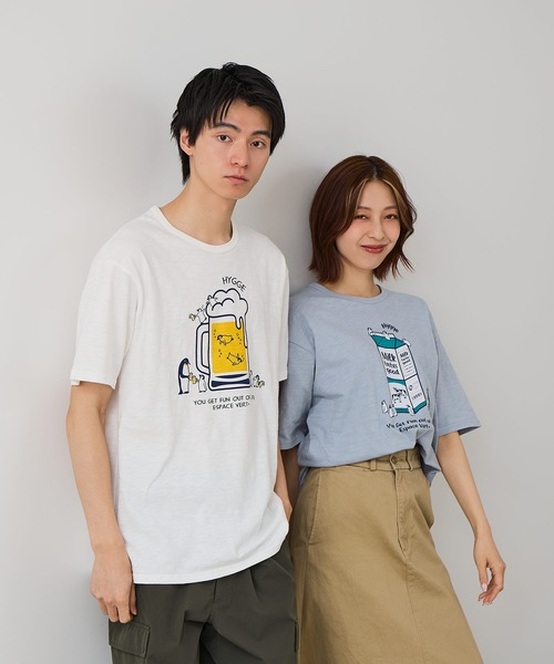 Blue Standard (ブルースタンダード)の「【BLUE STANDARD/ブルースタンダード】【涼しい スラブ天竺】 アニマルプリントTシャツ 綿100% 凹凸素材 ペンギン ゆるかわ 凹凸素材 部屋着 ワンマイル キャンプ(Tシャツ/カットソー・メンズ・その他/その他1/その他2/その他3・MEDIUM/LARGE/X-LARGE)」の21枚目の写真