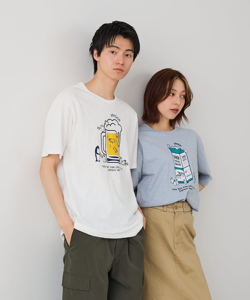 Blue Standard (ブルースタンダード)の「【BLUE STANDARD/ブルースタンダード】【涼しい スラブ天竺】 アニマルプリントTシャツ 綿100% 凹凸素材 ペンギン ゆるかわ 凹凸素材 部屋着 ワンマイル キャンプ(Tシャツ/カットソー・メンズ・その他/その他1/その他2/その他3・MEDIUM/LARGE/X-LARGE)」の22枚目の写真