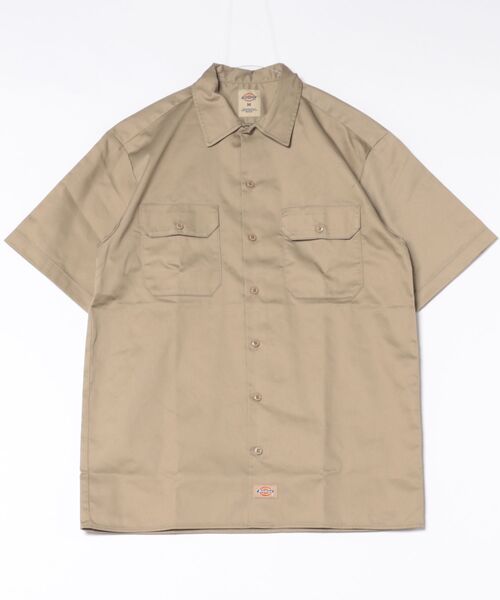 Dickies(ディッキーズ)の「【DICKIES/ディッキーズ】【シワになりにくく丈夫】TCツイルワークシャツ DC2028 フラップポケット ユニセックス スケーター ストリート アメカジ 定番(シャツ/ブラウス・メンズ・ダークベージュ/チャコールグレー/ブラック・MEDIUM/X-LARGE/LARGE)」の8枚目の写真