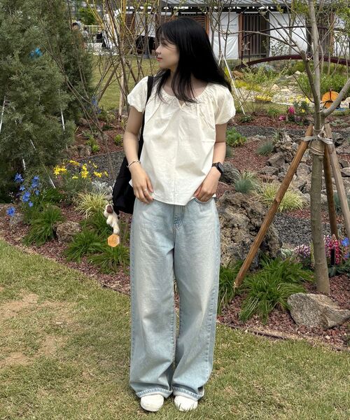 JULIAPEPE(ジュリアペペ)の「Amy Shirring Puff Blouse (Baby blue)(シャツ/ブラウス・レディース・その他・FREE)」の17枚目の写真