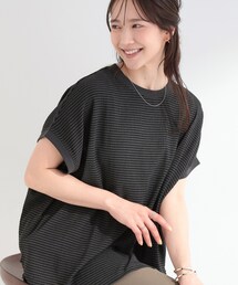 【洗濯機可/体型カバー】ゆるさら快適 柄アソートしぼしぼドルマンTシャツ