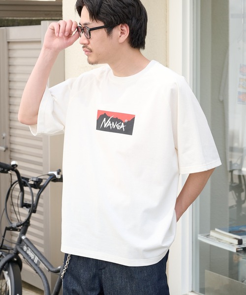 NANGA(ナンガ)の「【NANGA】ECO HYBRID BOX LOGO LOOSE FIT TEE N2500-1M025Z(Tシャツ/カットソー・メンズ・ブラック/ホワイト/ライトグレー/ダークネイビー・FREE)」の2枚目の写真