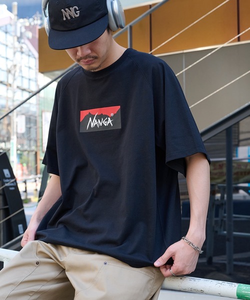 NANGA(ナンガ)の「【NANGA】ECO HYBRID BOX LOGO LOOSE FIT TEE N2500-1M025Z(Tシャツ/カットソー・メンズ・ブラック/ホワイト/ライトグレー/ダークネイビー・FREE)」の3枚目の写真