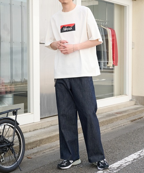 NANGA(ナンガ)の「【NANGA】ECO HYBRID BOX LOGO LOOSE FIT TEE N2500-1M025Z(Tシャツ/カットソー・メンズ・ブラック/ホワイト/ライトグレー/ダークネイビー・FREE)」の10枚目の写真