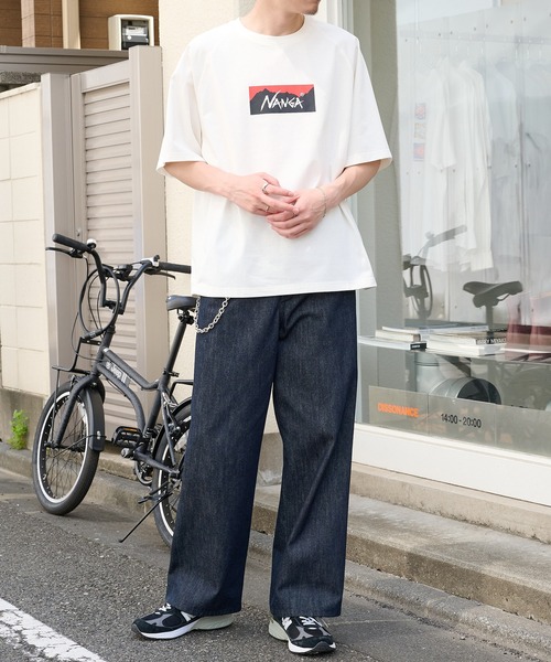 NANGA(ナンガ)の「【NANGA】ECO HYBRID BOX LOGO LOOSE FIT TEE N2500-1M025Z(Tシャツ/カットソー・メンズ・ブラック/ホワイト/ライトグレー/ダークネイビー・FREE)」の11枚目の写真