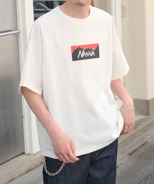 NANGA(ナンガ)の「【NANGA】ECO HYBRID BOX LOGO LOOSE FIT TEE N2500-1M025Z(Tシャツ/カットソー・メンズ・ブラック/ホワイト/ライトグレー/ダークネイビー・FREE)」の5枚目の写真