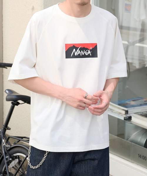 NANGA(ナンガ)の「【NANGA】ECO HYBRID BOX LOGO LOOSE FIT TEE N2500-1M025Z(Tシャツ/カットソー・メンズ・ブラック/ホワイト/ライトグレー/ダークネイビー・FREE)」の7枚目の写真