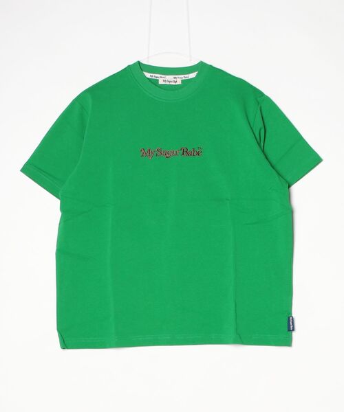 My sugar Babe（マイシュガーベイブ）の「MSB foaming logo tee（Tシャツ/カットソー・メンズ・ホワイト/グリーン/ピンク/ブルー/ブラック・X-LARGE/LARGE/MEDIUM）」の3枚目の写真