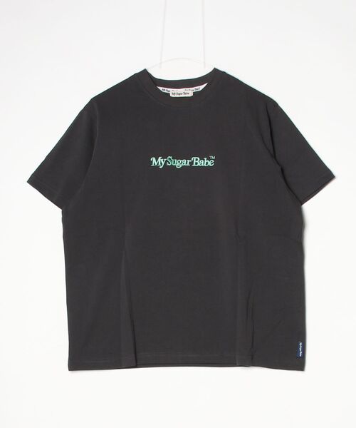 My sugar Babe（マイシュガーベイブ）の「MSB foaming logo tee（Tシャツ/カットソー・メンズ・ホワイト/グリーン/ピンク/ブルー/ブラック・X-LARGE/LARGE/MEDIUM）」の2枚目の写真