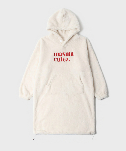 MASMARULEZ APPAREL(マスマルールズ アパレル)の「Cozy bear fleece warm hoodie_5 Colors(パーカー・レディース・チャコール/ブラック/ベビーピンク/ブラウン系その他/アイボリー・ONE SIZE)」の15枚目の写真