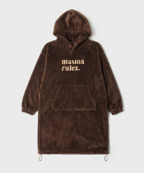 MASMARULEZ APPAREL(マスマルールズ アパレル)の「Cozy bear fleece warm hoodie_5 Colors(パーカー・レディース・チャコール/ブラック/ベビーピンク/ブラウン系その他/アイボリー・ONE SIZE)」の13枚目の写真