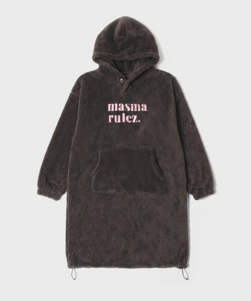 MASMARULEZ APPAREL(マスマルールズ アパレル)の「Cozy bear fleece warm hoodie_5 Colors(パーカー・レディース・チャコール/ブラック/ベビーピンク/ブラウン系その他/アイボリー・ONE SIZE)」の12枚目の写真